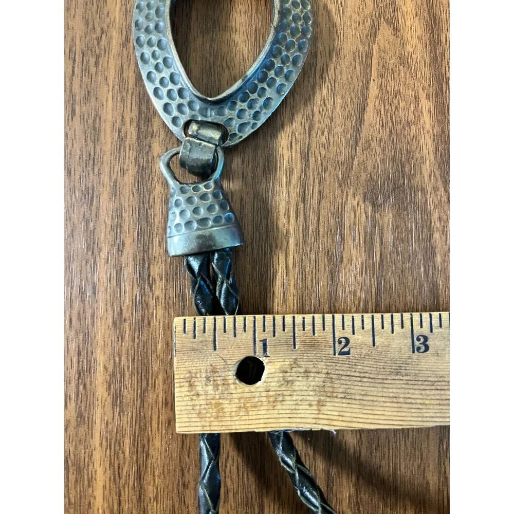 Western Hammered Metal Loop Belt 53